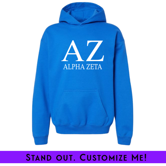 Embroidered Chapter Hoodie Blue | Free Shipping