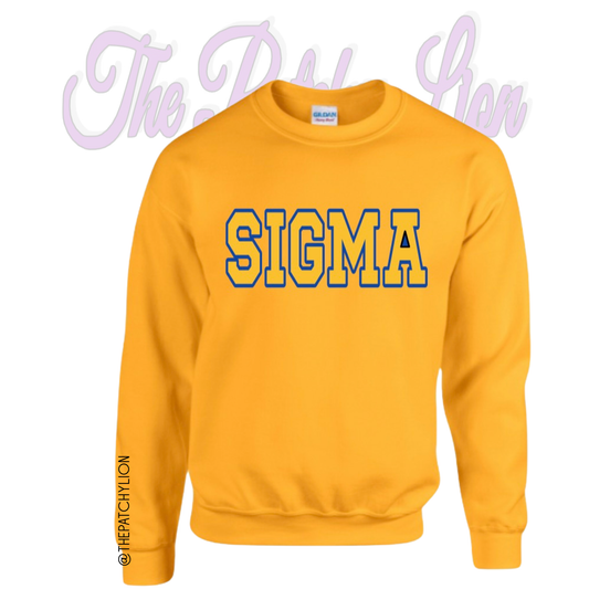 Sigma Crewneck Sweatshirt Gold | Free Shipping