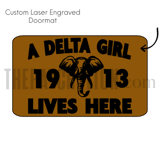 Lives Here Laser Doormat XL | Free Shipping