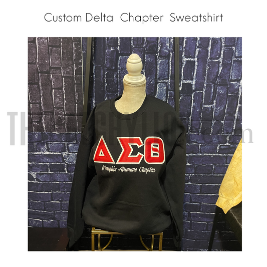Custom Chapter Embroidered Sweatshirt MAC | Free Shipping
