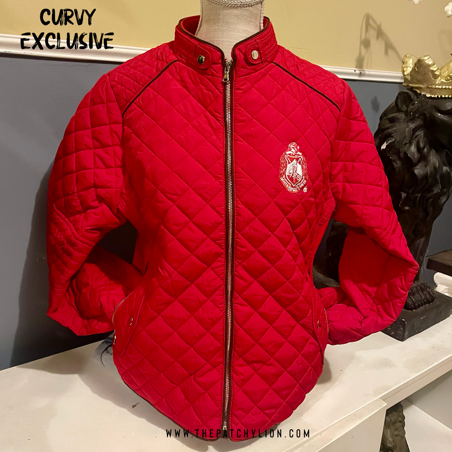 Curvy Cold Times Puffer Red | Free Shipping