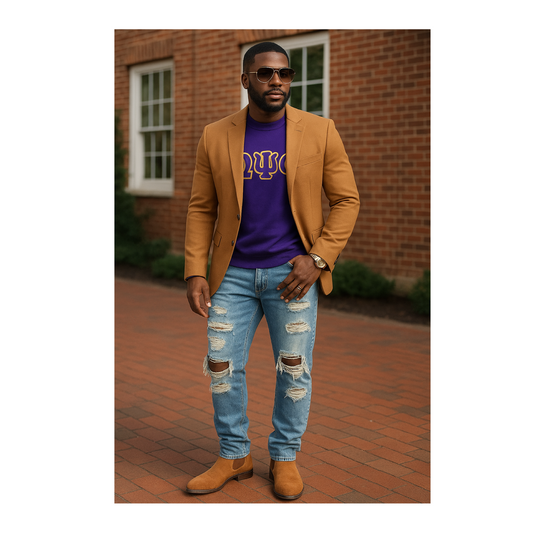 Omega Embroidered Long Sleeve Tee | Free Shipping