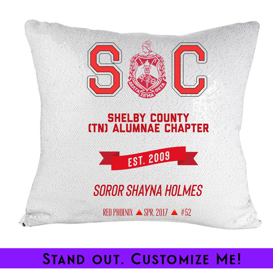 Chapter Keepsake Sequin Pillow | FREE SHIPPING