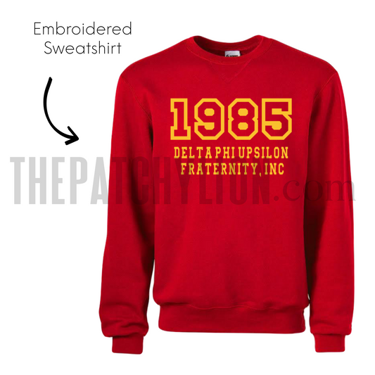 Delta Phi Upsilon Embroidered Incorporated Chapter Sweatshirt | Free Shipping