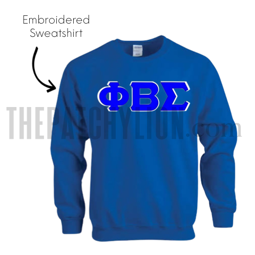 Phi Beta Sigma Embroidered Sweatshirt | Free Shipping