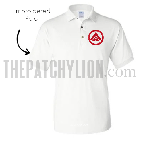 Chapter Embroidered Polo White | Free Shipping