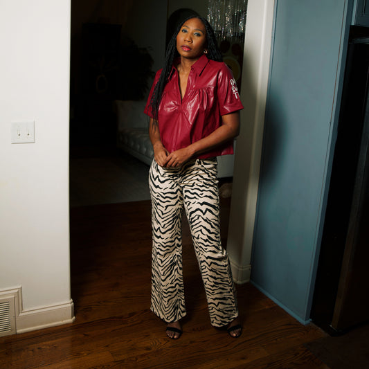 Faux but Real Top Crimson | Free Shipping