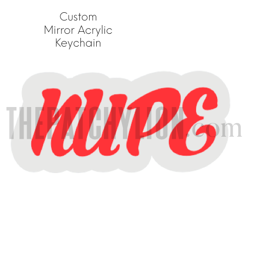 Custom Mirror Acrylic Keychain | Free Shipping