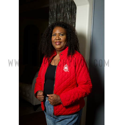 Curvy Cold Times Puffer Red | Free Shipping