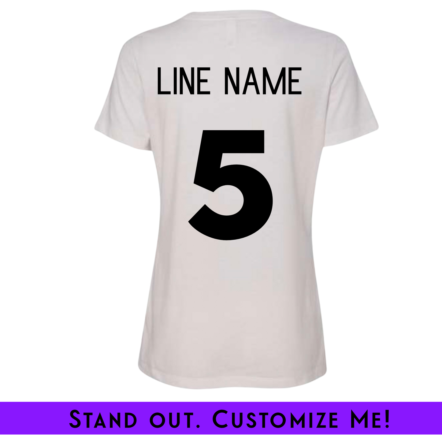 Design Your Own Ladies Fit Custom Screenprint Tee White (FRONT + BACK + Sleeve) | Free Shipping