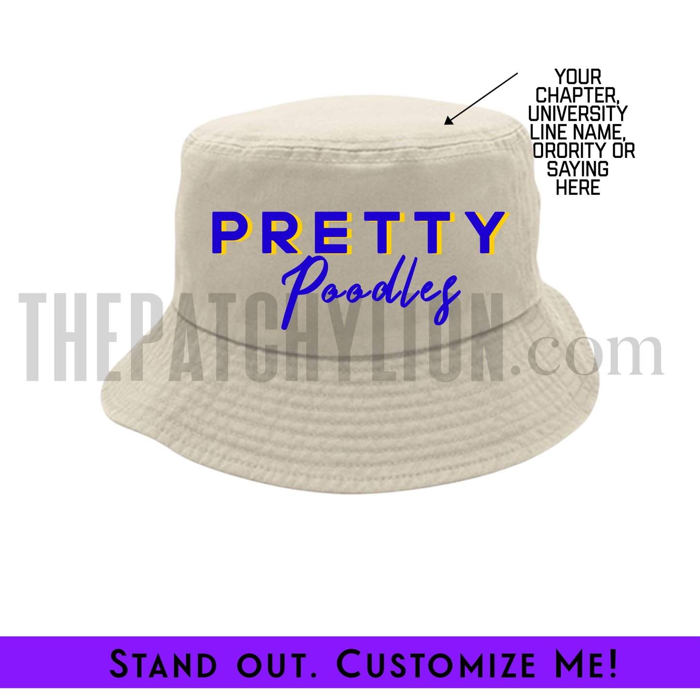 Custom Embroidered Bucket Hat Sigma | Free Shipping