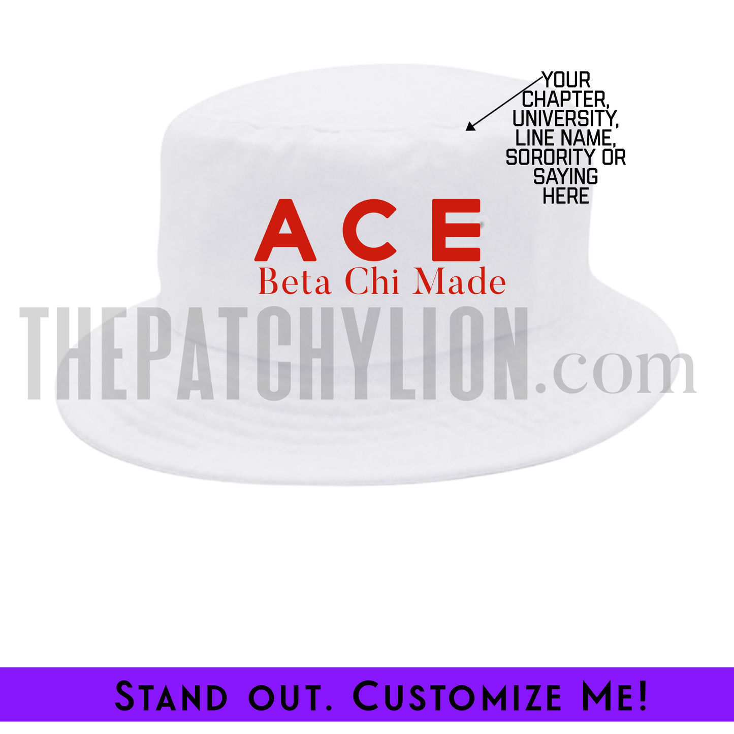 Custom Embroidered Bucket Hat Delta | Free Shipping