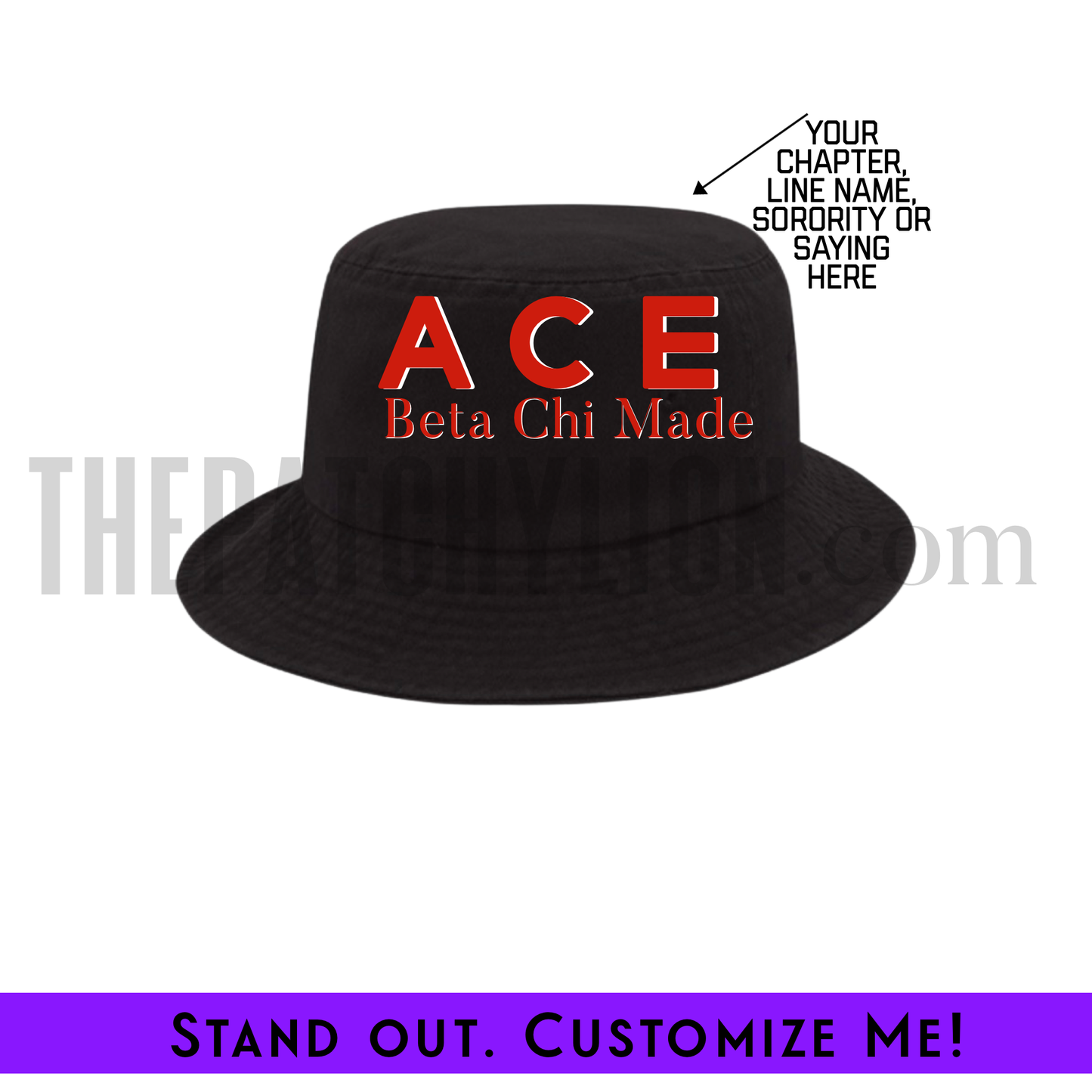 Custom Embroidered Bucket Hat Delta | Free Shipping