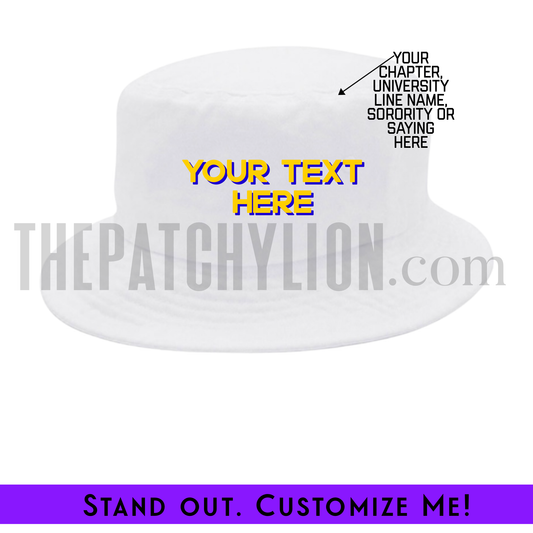 Custom Embroidered Bucket Hat Sigma | Free Shipping