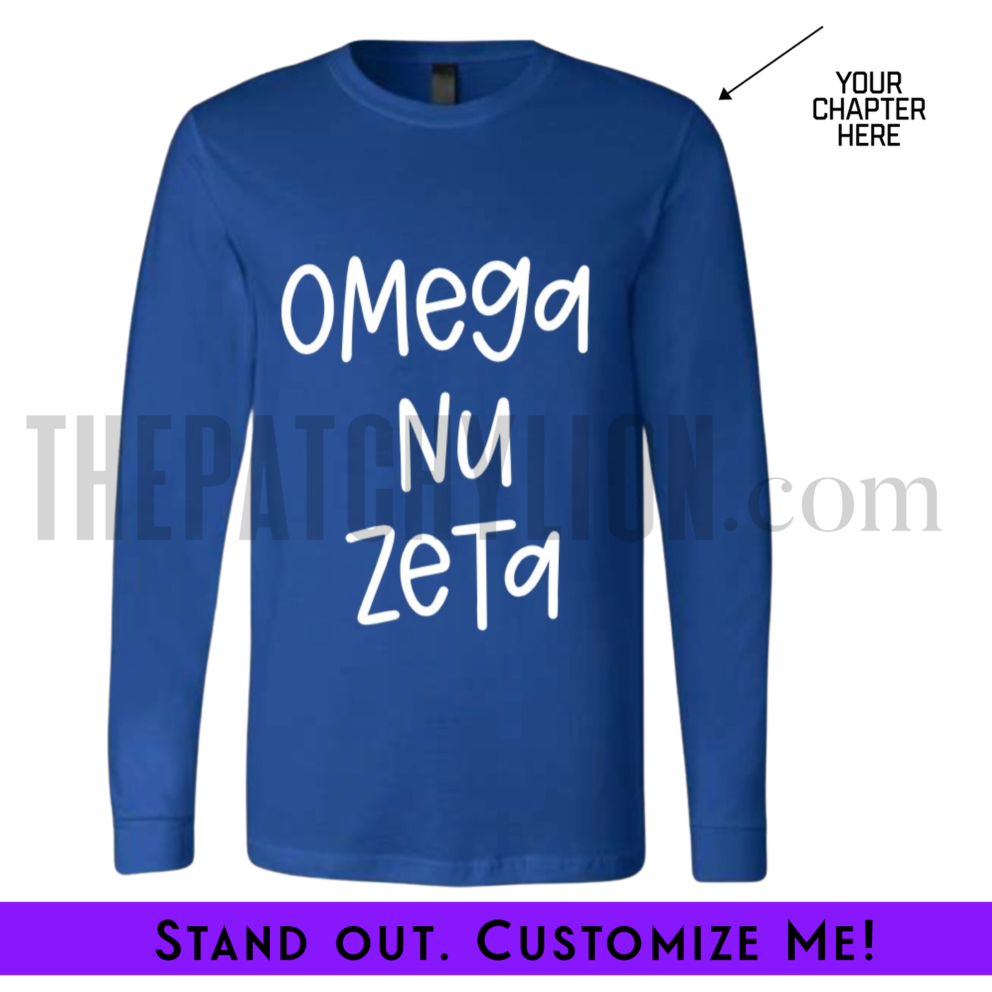 Custom Screenprint Long Sleeve (FRONT ONLY) | Free Shipping