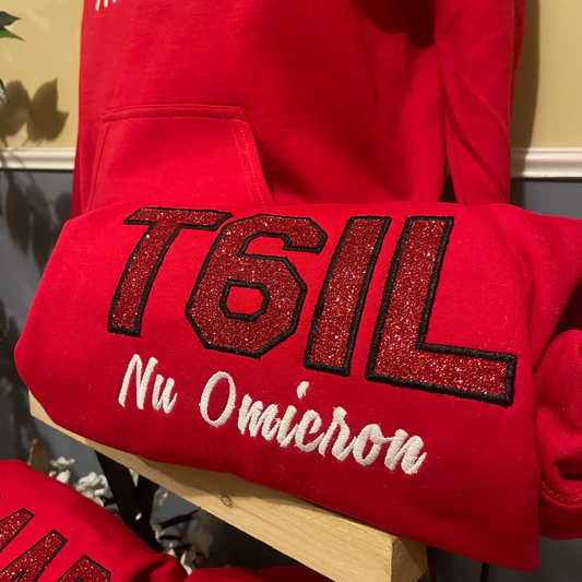 Glittery Chapter Hoodie Red | Free Shipping