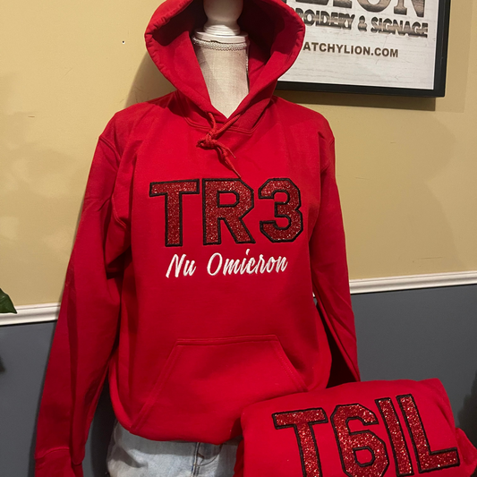 Glittery Chapter Hoodie Red | Free Shipping