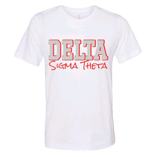 Delta Me Tee White | Free Shipping