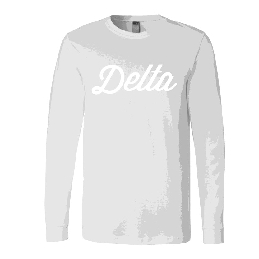 Delta White Out Long Sleeve| Free Shipping