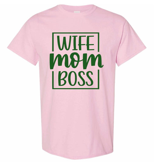 Wife Mom Boss Pink | Free Shipping