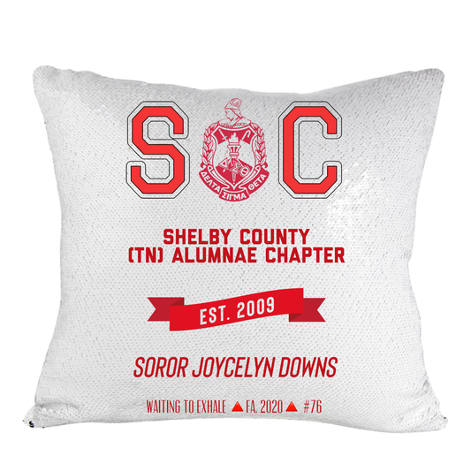 Chapter Keepsake Sequin Pillow | FREE SHIPPING