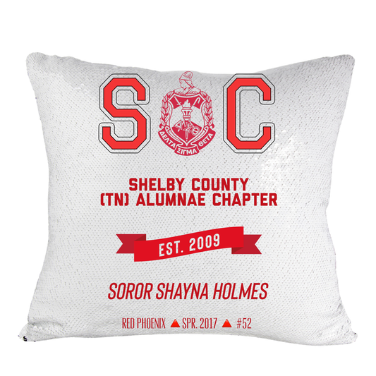 Chapter Keepsake Sequin Pillow | FREE SHIPPING