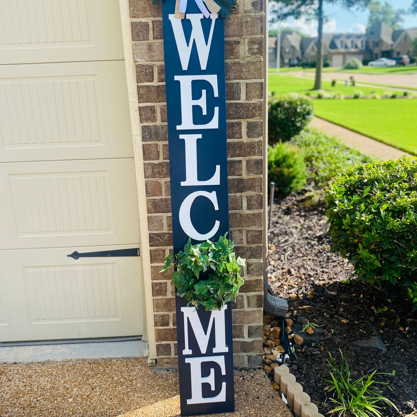 Wreath Welcome Sign | Free Shipping