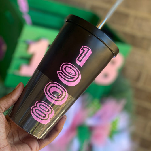 Black Soror 1908 Tumbler | Free Shipping